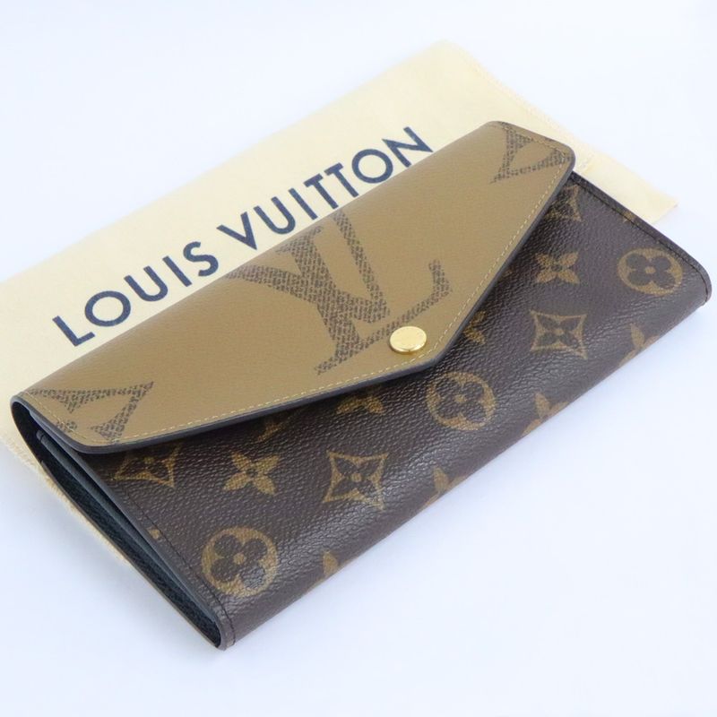 Louis Vuitton Giant Monogram Reverse Portefeuille Sarah M80726 Women's