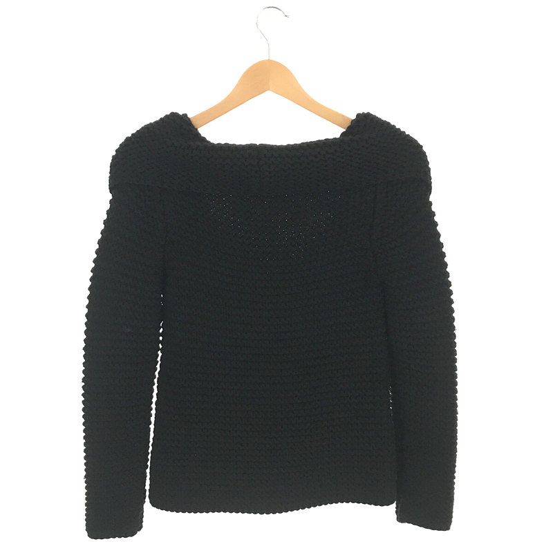 [gucci | Wool Low Gauge Off-turtleneck Knitwear | S | Black | Women's]