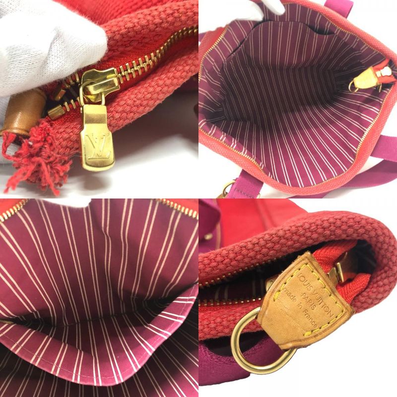 Louis Vuitton Tote Bag Antigua Cabas MM M40034 Canvas Red