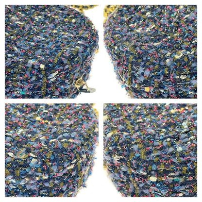 Chanel Tweed Round Chain Shoulder Bag Multicolor 429024 Shoulder Bag