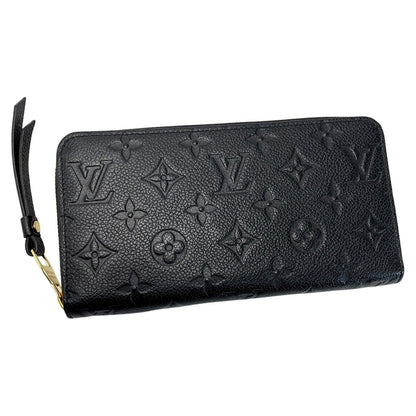 Louis Vuitton Monogram Empreinte Zippy Wallet M61864 Noir Round Zipper Long