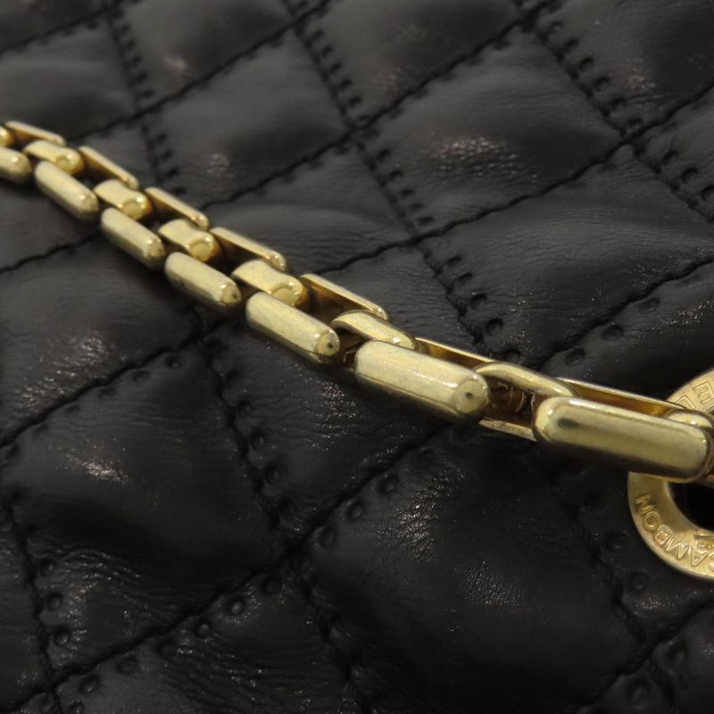 Chanel Matelasse 2WAY Gold Hardware Handbag Calf Women