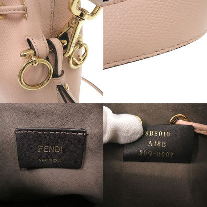 Fendi Montresor Mini 8bs010 Leather Pink 2way Handbag 0267 Fendi