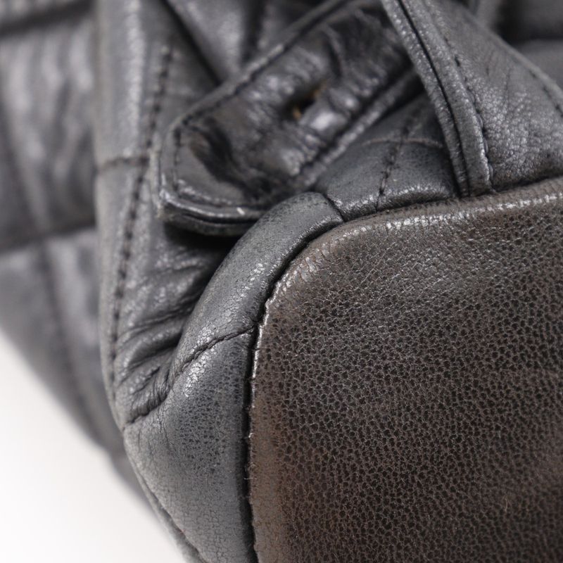Chanel Matelasse Vintage Lambskin Black Women's Backpack/daypack