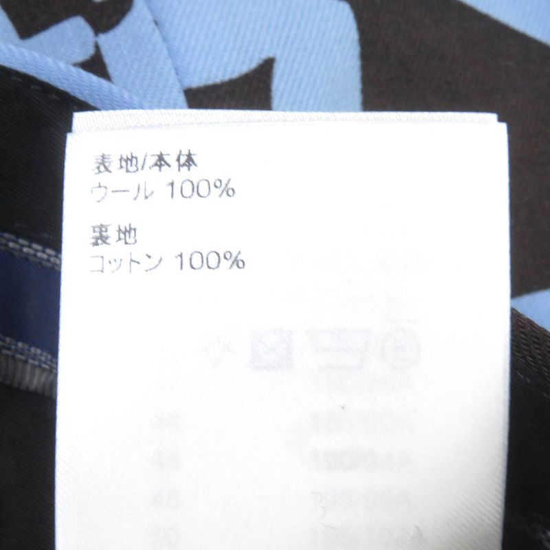 Louis Vuitton 22SS 100% Wool Monogram Flower Pleated Shorts Light Blue 38 Made