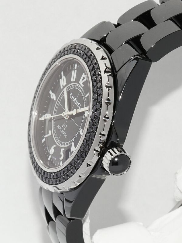 Chanel J12 38mm (150in) Black Diamond Bezel H0942 Men's