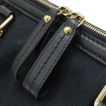 Gucci 2way Bag Sookie 2way GG Canvas Black Gold Hardware Black Shoulder Handbag