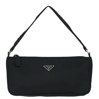 Authentic Prada Nylon Accessory Pouch Handbag Black Bag Pre-owned [follow-up