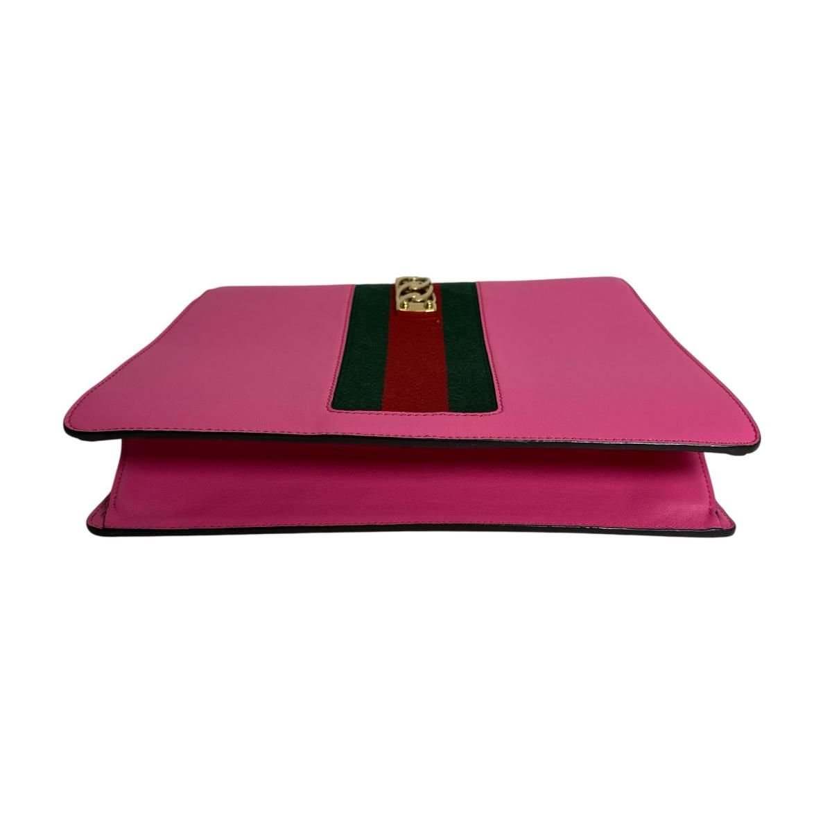 Gucci 2 way Bag Shoulder Sylvie Handbag Pink