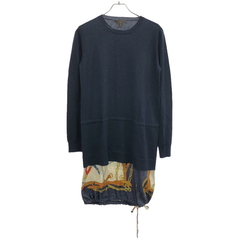 Louis Vuitton Silk Scarf Docking Knit Sweater Fakd130nn Navy S