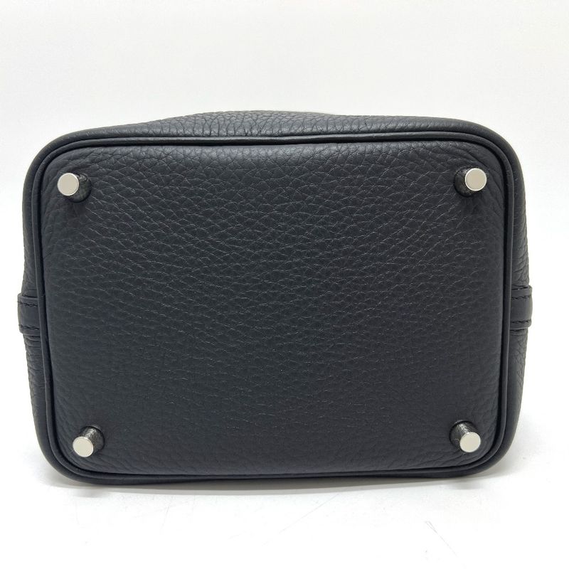 Hermes Handbag Picotin Lock PM Picotin Lock PM Taurillon Clemence Black