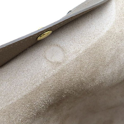 Celine 2way Bag Small Fold Cabas Leather Glazed Gold Hardware Gray Beige