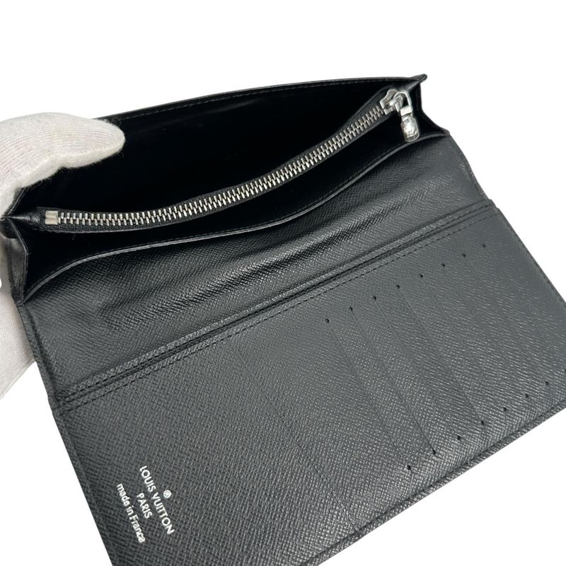 Louis Vuitton M61697 Eclipse Portefeuille Blazer Long Wallet Louis Vuitton Gray