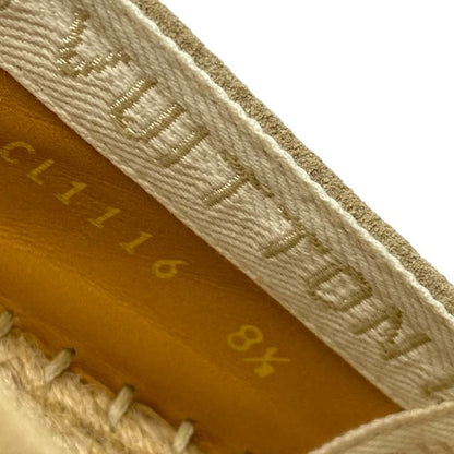 Louis Vuitton Cl1116 Jute Bidar Line Espadrille Slip-on Beige Suede Hemp Louis