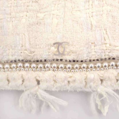 Chanel 2005c Ginza Store Only Faux Pearl Sleeveless Tweed Top P25200v15453