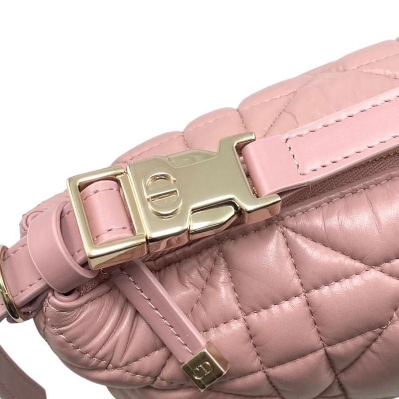 Christian Dior Handbag Nomad Pouch Small S5553omig Pink Gold Hardware Christian