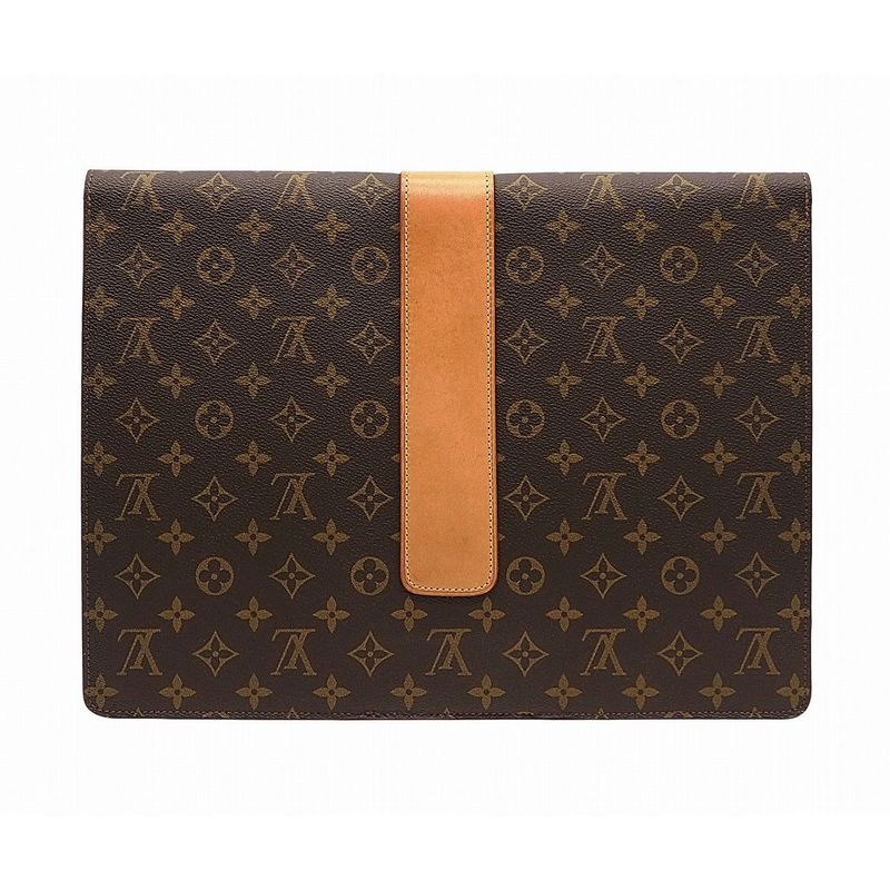 Louis Vuitton Poche Diplomat Homme Monogram Canvas Bag Clutch Bag Document Case