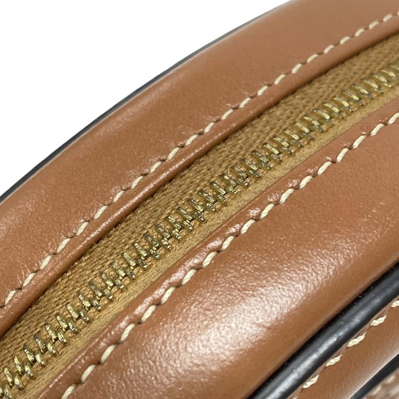 Celine Shoulder Bag Crossbody Oval Purse Cuir Triomphe Tan (brown) Mini Bag