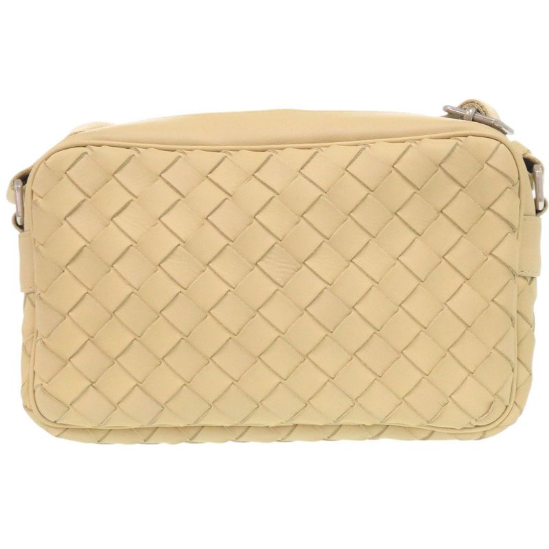 Bottega Veneta Intrecciato Leather Beige Shoulder Bag 1343 Bottega Veneta