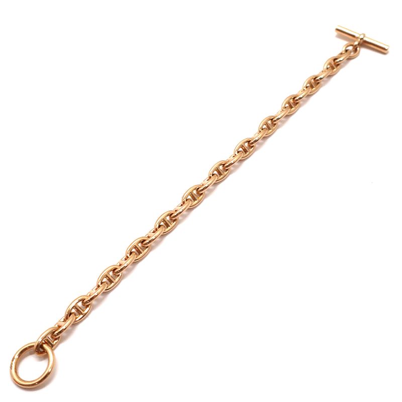 Hermes Chaine D'ancre T PM 750pg Bracelet 24 Pieces Pink Gold Jewelry