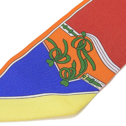 Hermes Twille Scarf Camails 100% Silk Orange Multicolor Small Accessories Women