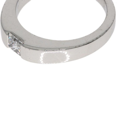 Cartier Tank Diamond #50 Ring 18K White Gold Ladies
