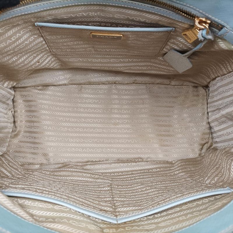 Prada Galleria Blue Saffiano Leather Bn227464