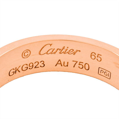 Cartier Love Ring #65 18K Pink Gold 72g Men's