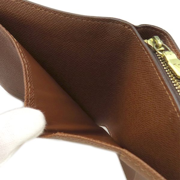 Louis Vuitton Bifold Wallet Compact Zip Monogram Canvas Monogram Gold Hardware