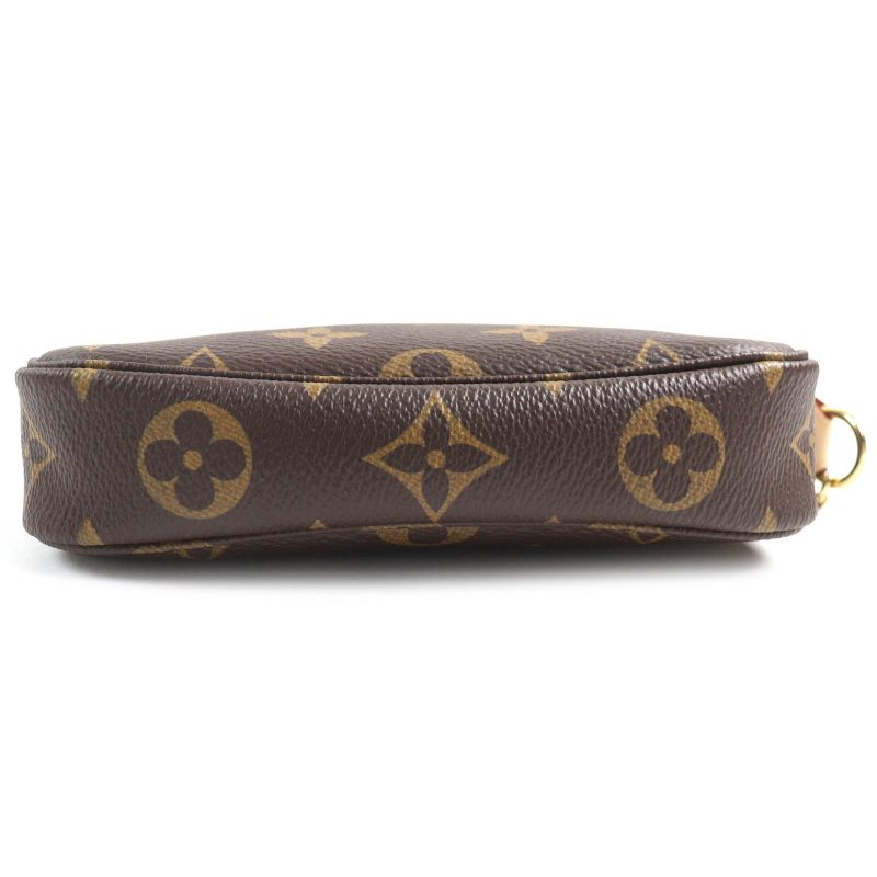 Louis Vuitton M58009 Mini Pochette Axessoire Monogram Canvas Nu Pouch Brown