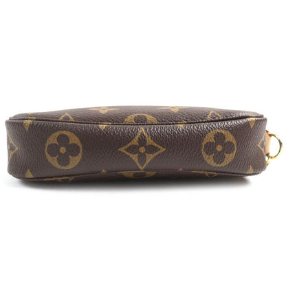 Louis Vuitton M58009 Mini Pochette Axessoire Monogram Canvas Nu Pouch Brown