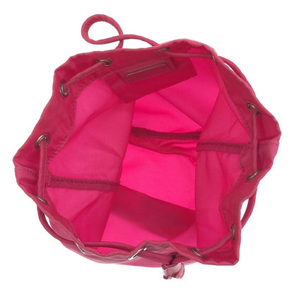 Prada Nylon Draw String Ring Pouch Draw String Bag Pink