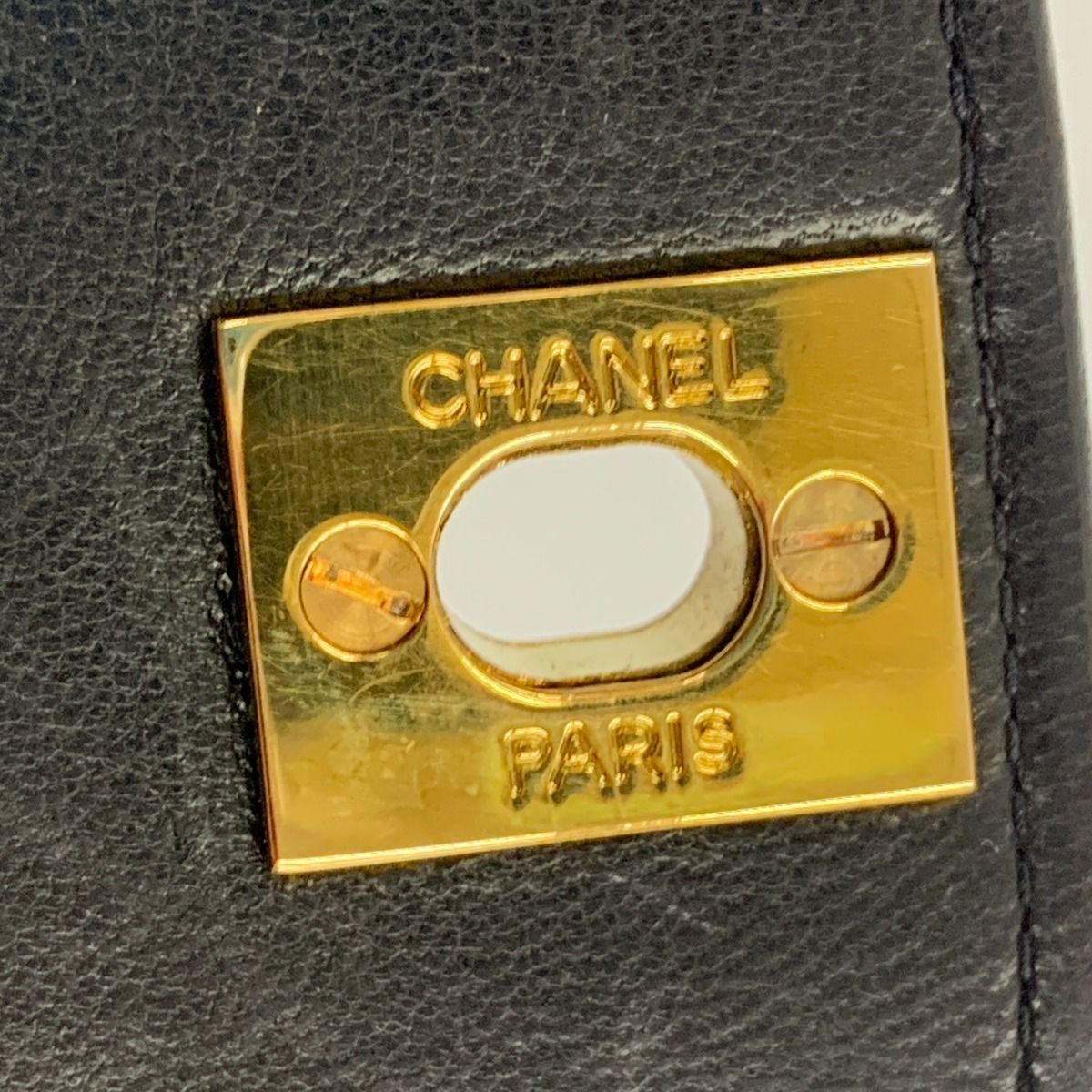 Chanel Matelasse Diana Flap Lambskin Chain Shoulder Bag Black