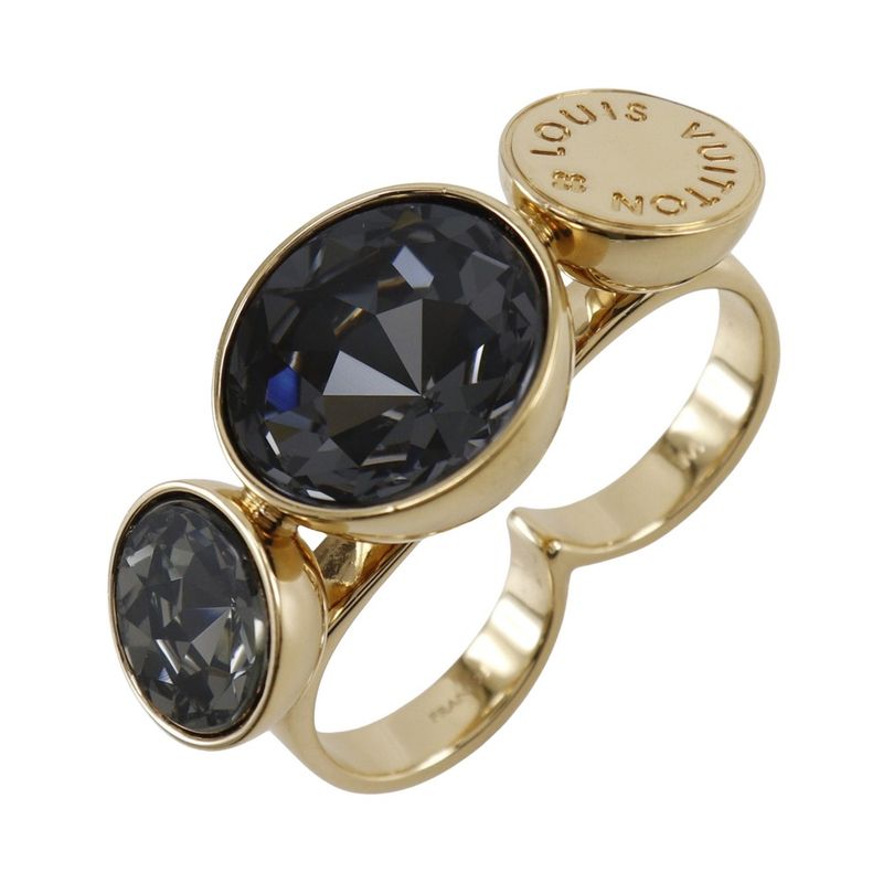 Louis Vuitton Over The Rainbow Spark Ring Double Finger Twist Band M65256 Gold