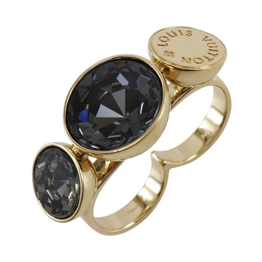 Louis Vuitton Over The Rainbow Spark Ring Double Finger Twist Band M65256 Gold