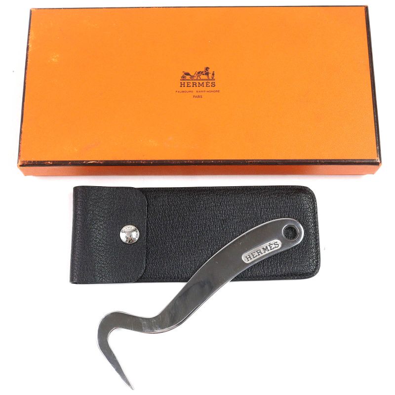 Hermes Hoof Pick Logo Engraved Horse Tack Iron Nails Teppi Horseshoe Cleaning