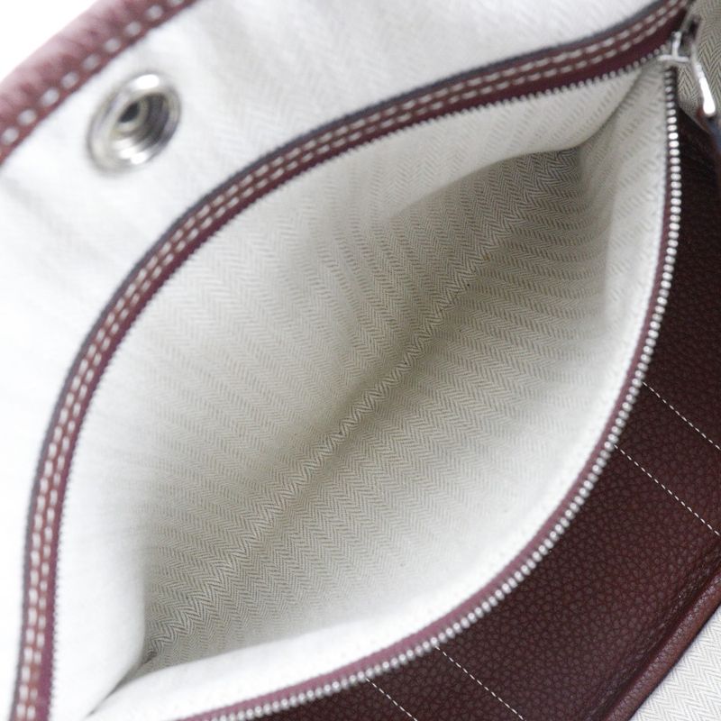 Hermes Garden Party TPM Country Rouge Ash Wine Red C Ladies Handbag