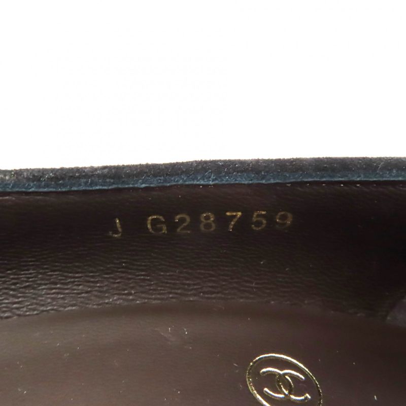 CHANEL G28759 Coco Mark Matelasse Quilted Pumps Black 36.5 With Box And Storage