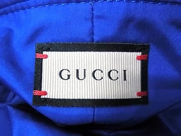 Gucci GG Marmont 100% Polyester Bucket Hat Size M Men's Women's Blue Bj7693