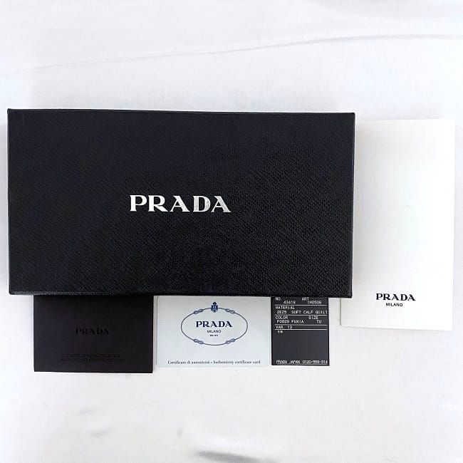 Prada Round Zipper Long Wallet Pink Fuxia 1m0506 Wallet