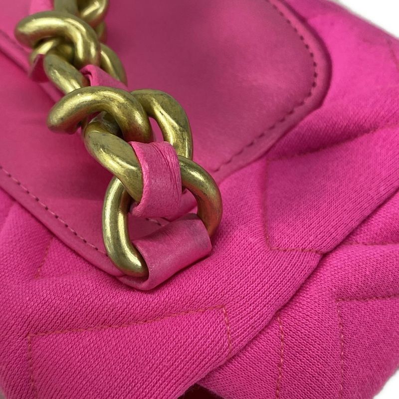 Chanel Waist Pouch Chanel 19 Pink Chain Belt / Flap Bag / 3 Color Hardware