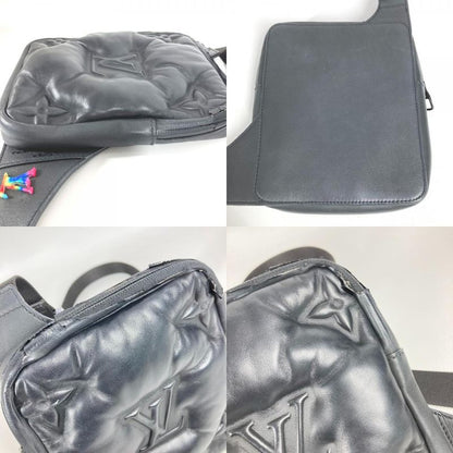 Louis Vuitton Shoulder Bag Asymmetrical Sling Bag M68773 Leather Black