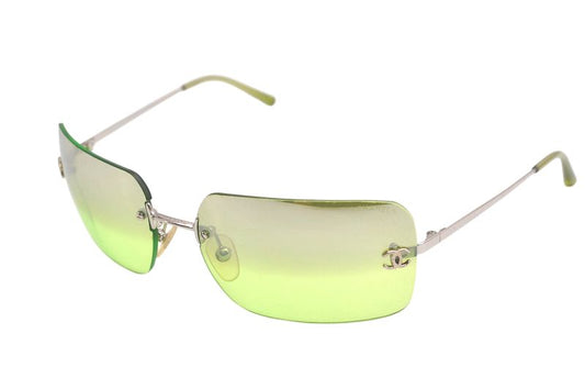 Chanel Sunglasses CC Logo Coco Mark Titanium 4017 Light Green 3238n