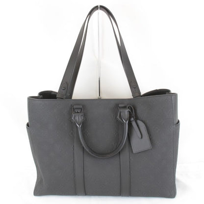 Louis Vuitton Sac Pla 24H M21865 Tote Bag Taurillon Monogram Black Luxury