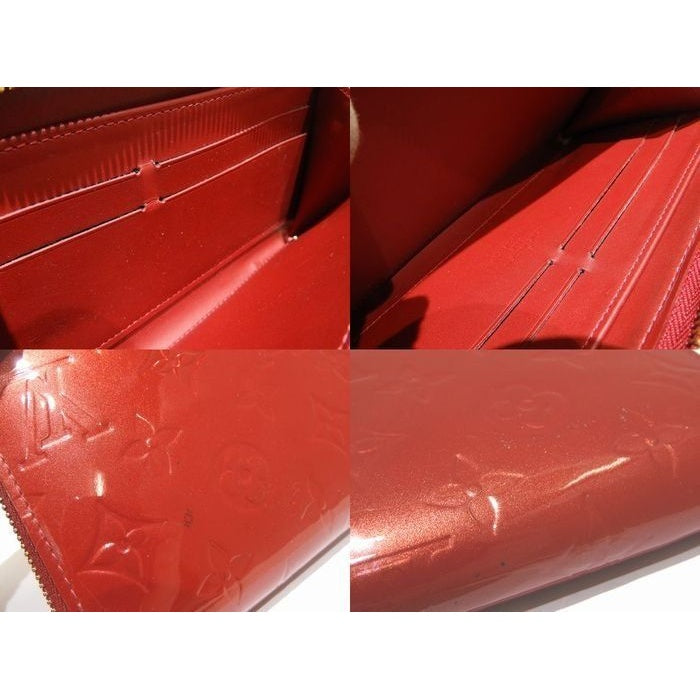 Louis Vuitton Zippy Wallet Long Vernis Pomme D'amour Red Enamel 4