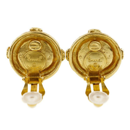 Chanel Coco Mark Vintage Gold Plated Ladies 20.7g Earring