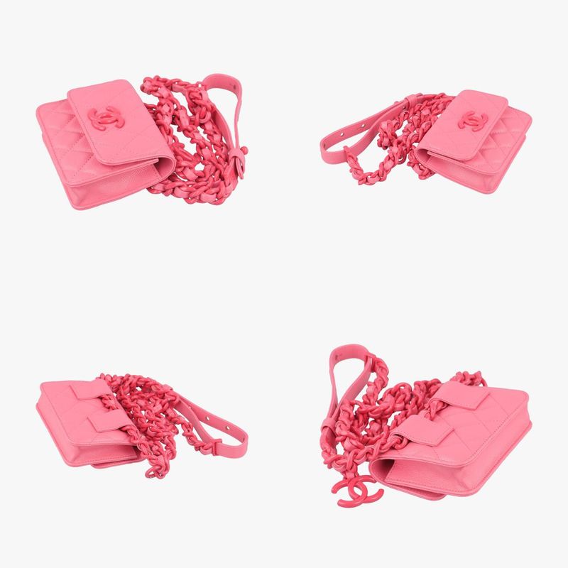 CHANEL  Matelasse Mini Trendy CC Pink Caviar Skin Ap1955 30945720