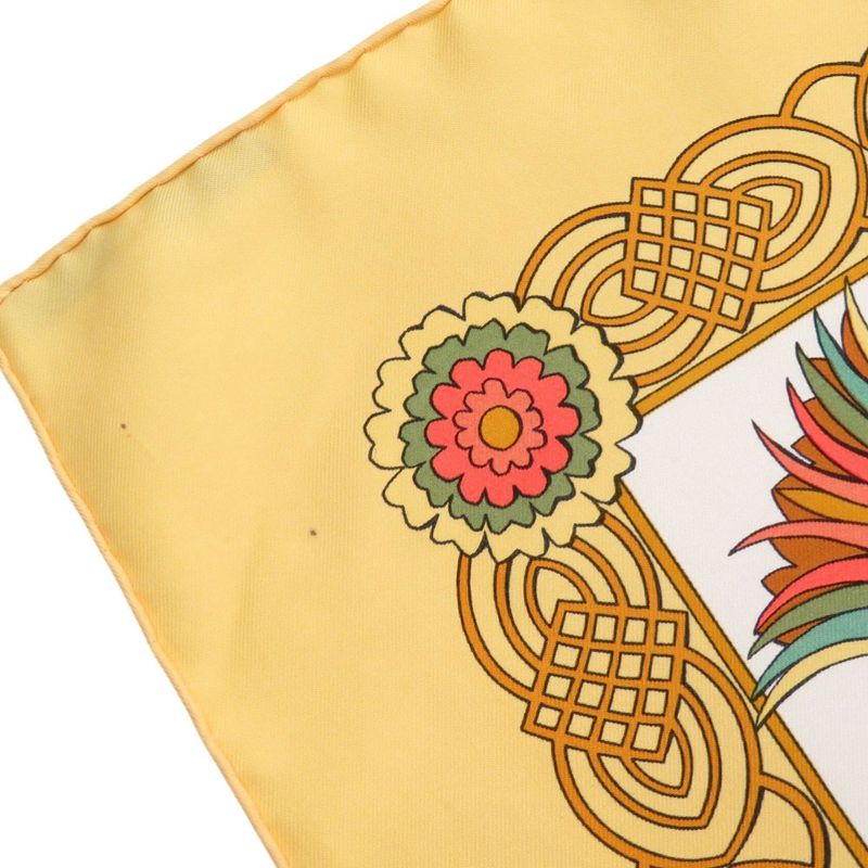 Hermes Carré 90 Decoupages Cut-out Silk Multicolor Scarf 0750 Hermes