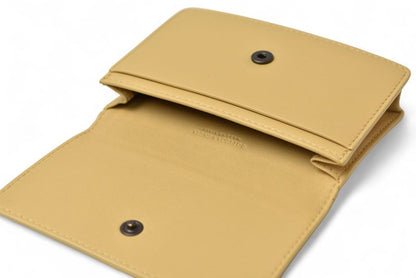 Bottega Veneta Coin Case Bottega Veneta Intrecciato Leather Beige Khaki Multi