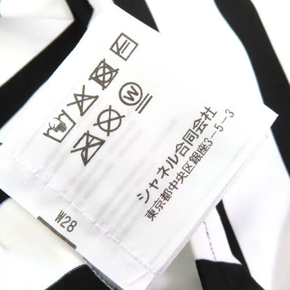 CHANEL 22C P71948 Coco Mark Strap Pattern Swimwear Swimsuit Dress White Black